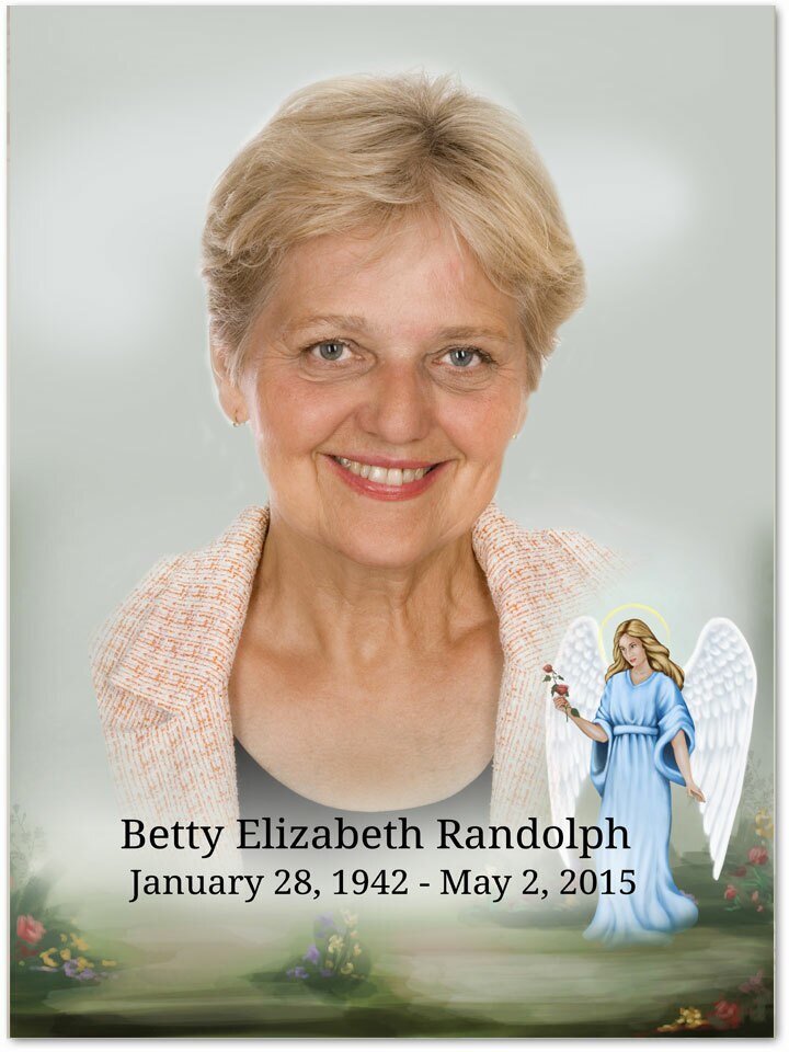 Charity Funeral Memorial Poster Portrait.