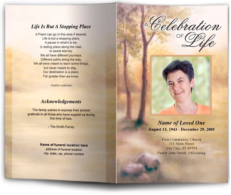 Legacy Funeral Program Template | Funeral Programs Site – Funeral ...