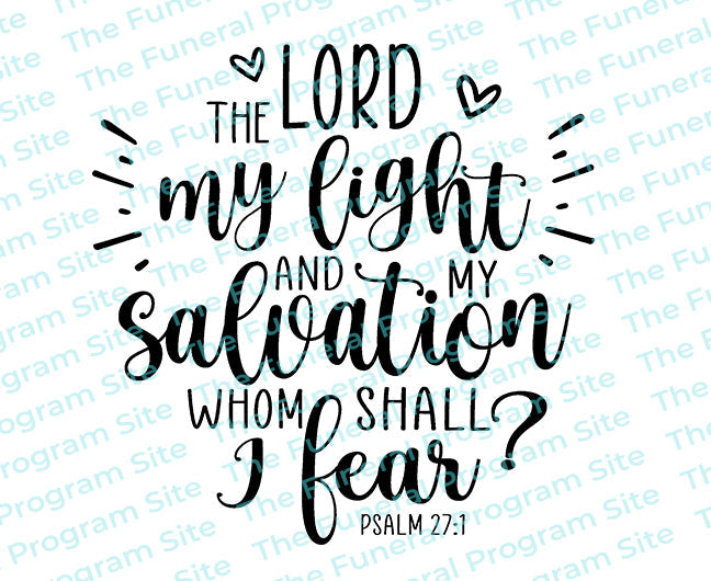 Light Salvation Bible Verse Word Art.