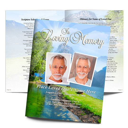 DIY Funeral Booklets - Funeral Booklet Templates – Funeral Program-Site ...