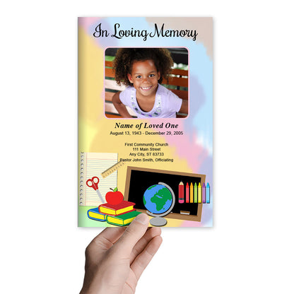 School Funeral Program Template.