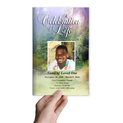 Serenity Funeral Program Template.