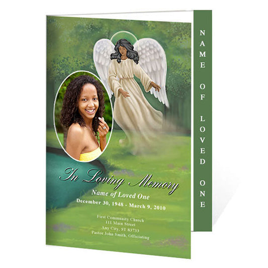 Spirit 4-Sided Graduated Funeral Program Template.