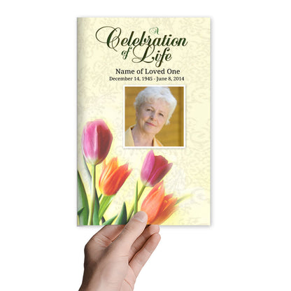 Sunny Funeral Program Template.